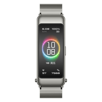 Original Huawei Band B6 FDS-B19 1.53 inch AMOLED Screen IP57 Waterproof Smart Bluetooth Earphone Wristband Bracelet, Pride Version, Support Heart Rate Monitor / Information Reminder / Sleep Monitor (Titanium Silver Grey) - Wearable Devices by buy2fix | Online Shopping UK | buy2fix