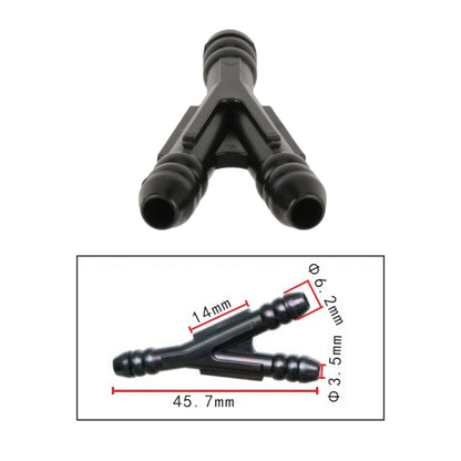 10pcs/Bag Car Y Type Wiper Spray Nozzle Water Pipe Connection Tube - Others by buy2fix | Online Shopping UK | buy2fix