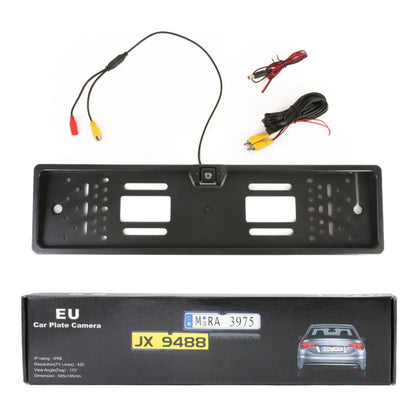 Car European License Plate Frame with Reversing Camera - Rear View Cameras by buy2fix | Online Shopping UK | buy2fix