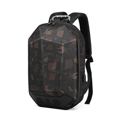 Ozuko 9205 Outdoor Waterproof Bluetooth Music Intelligent USB Charging Shoulder bag with Stereo(Camouflage) - Double-shoulder Bags by Ozuko | Online Shopping UK | buy2fix