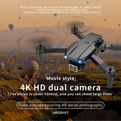 E99 Max 2.4G WiFi Foldable 4K HD Camera RC Drone Quadcopter Toy, Single Camera (Black) - RC Aircrafts by buy2fix | Online Shopping UK | buy2fix