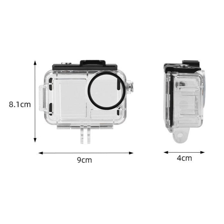 For DJI Osmo Action 5 Pro / 3 / 4 60m Underwater Waterproof Housing Diving Case (Transparent) -  by buy2fix | Online Shopping UK | buy2fix