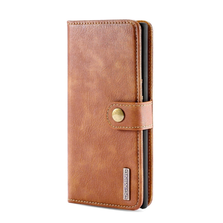 DG.MING Crazy Horse Texture Flip Detachable Magnetic Leather Case with Holder & Card Slots & Wallet for Samsung Galaxy Note 10(Brown) - Galaxy Phone Cases by DG.MING | Online Shopping UK | buy2fix