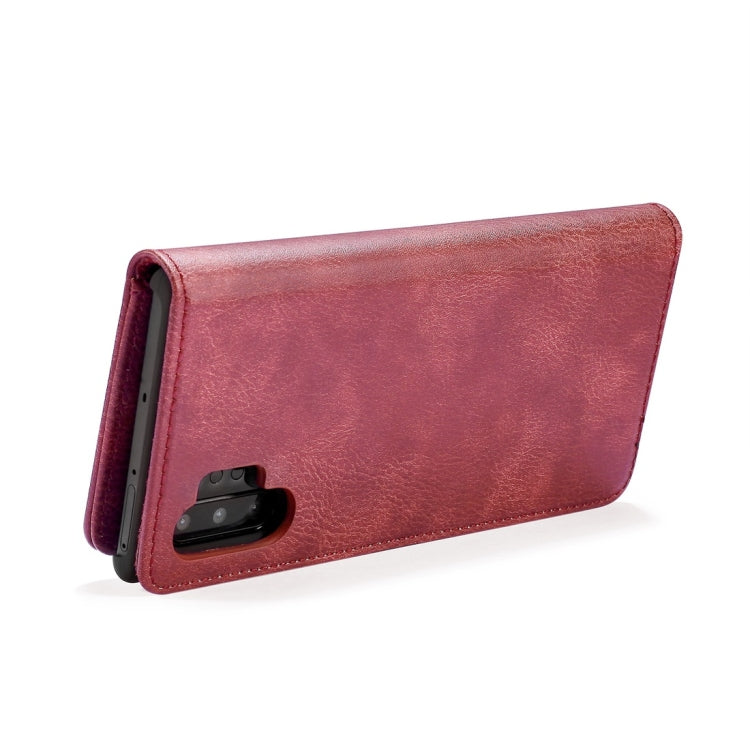 DG.MING Crazy Horse Texture Flip Detachable Magnetic Leather Case with Holder & Card Slots & Wallet for Samsung Galaxy Note 10+(Red) - Galaxy Phone Cases by DG.MING | Online Shopping UK | buy2fix