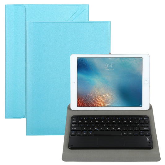 Universal Detachable Bluetooth Keyboard + Leather Tablet Case with Touchpad for iPad 9-10 inch, Specification:Black Keyboard(Blue) - Universal by buy2fix | Online Shopping UK | buy2fix