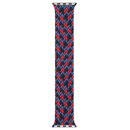 Mixed Color Nylon Braided Single Loop Watch Band For Apple Watch Ultra 49mm&Watch Ultra 2 49mm / Series 9&8&7 45mm / SE 3&SE 2&6&SE&5&4 44mm / 3&2&1 42mm, Size:S(Red Camouflage) - Watch Bands by buy2fix | Online Shopping UK | buy2fix