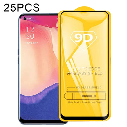 For OPPO Reno4 SE 25 PCS 9D Full Glue Full Screen Tempered Glass Film - OPPO Tempered Glass by imak | Online Shopping UK | buy2fix