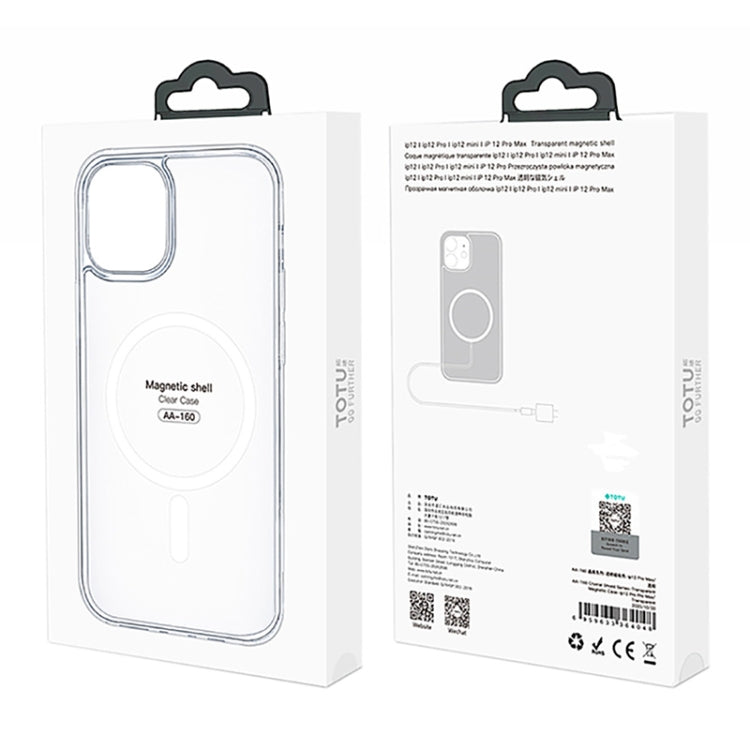 For iPhone 12 / 12 Pro TOTUDESIGN AA-160 Crystal Shield Series MagSafe Transparent Case - iPhone 12 / 12 Pro Cases by TOTUDESIGN | Online Shopping UK | buy2fix