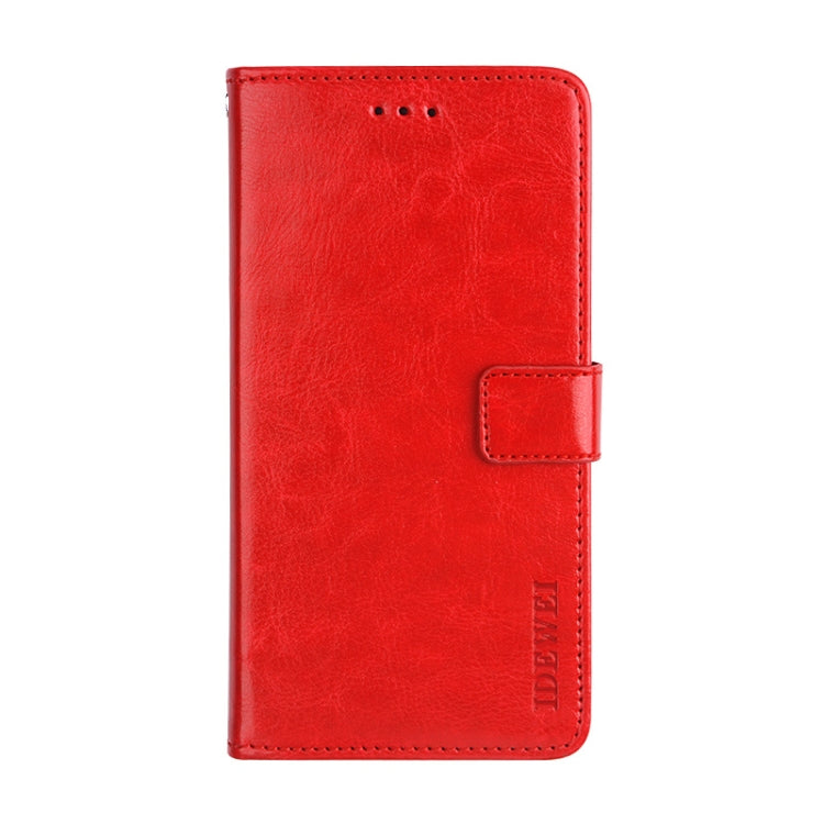 For Blackview A70 idewei Crazy Horse Texture Horizontal Flip Leather Case with Holder & Card Slots & Wallet(Red) - More Brand by idewei | Online Shopping UK | buy2fix