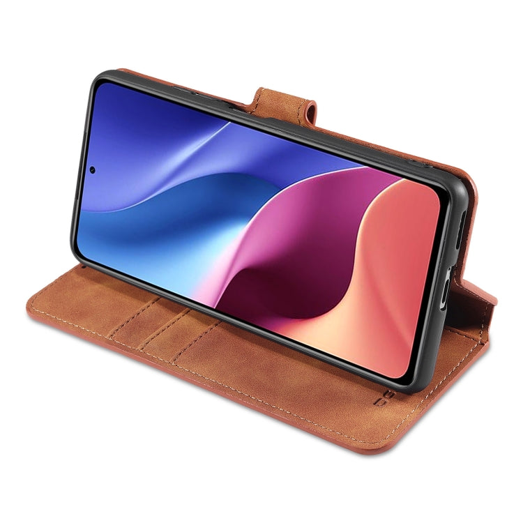 For Xiaomi Redmi K40 Pro DG.MING Retro Oil Side Horizontal Flip Leather Case with Holder & Card Slots & Wallet(Brown) - Xiaomi Cases by DG.MING | Online Shopping UK | buy2fix