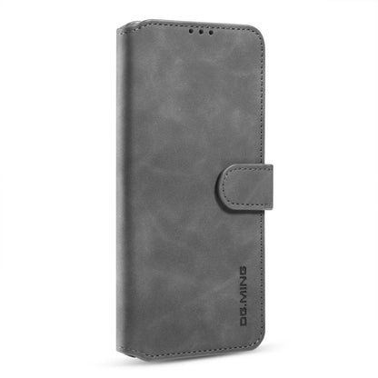 For Samsung Galaxy A32 4G DG.MING Retro Oil Side Horizontal Flip Leather Case with Holder & Card Slots & Wallet(Grey) - Galaxy Phone Cases by DG.MING | Online Shopping UK | buy2fix