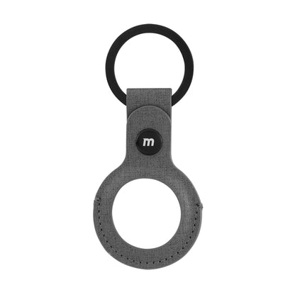 MOMAX SR26E Anti-fall PU Leather Protective Case for AirTag, with keychain(Dark Gray) - Key Chain Series by MOMAX | Online Shopping UK | buy2fix