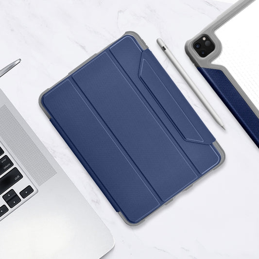 For iPad Pro 11 2022 / 2021 / 2020 Mutural Yagao Series PC Horizontal Flip Leather Tablet Case with Holder & Pen Slot(Blue) - iPad Pro 11 (2022/2021) Cases by Mutural | Online Shopping UK | buy2fix