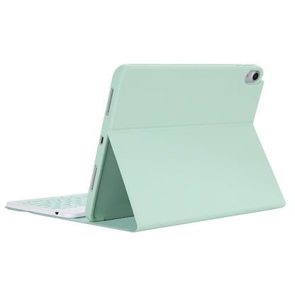 Y-C11B 2021 Detachable Candy Color Skin Texture Round Keycap Bluetooth Keyboard Leather Tablet Case with Pen Slot & Stand For iPad Pro 11 (2021)(Light Green) - For iPad Pro by buy2fix | Online Shopping UK | buy2fix