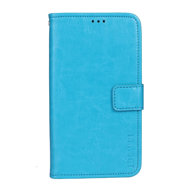 For Blackview A90 idewei Crazy Horse Texture Horizontal Flip Leather Case with Holder & Card Slots & Wallet(Sky Blue) - More Brand by idewei | Online Shopping UK | buy2fix