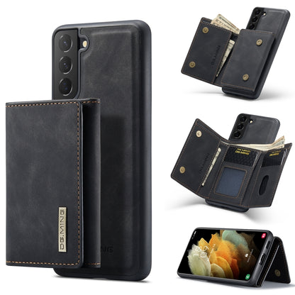 For Samsung Galaxy S21+ DG.MING M1 Series 3-Fold Multi Card Wallet  Back Cover Shockproof Case with Holder Function(Black) - Galaxy Phone Cases by DG.MING | Online Shopping UK | buy2fix