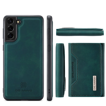 For Samsung Galaxy S21 DG.MING M2 Series 3-Fold Multi Card Bag Back Cover Shockproof Case with Wallet & Holder Function(Green) - Galaxy Phone Cases by DG.MING | Online Shopping UK | buy2fix