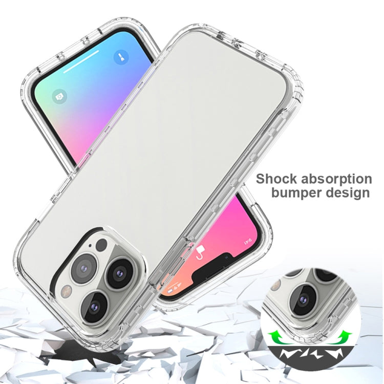 For iPhone 13 Shockproof High Transparency Two-color Gradual Change PC+TPU Candy Colors Protective Case (Black) - iPhone 13 Cases by buy2fix | Online Shopping UK | buy2fix