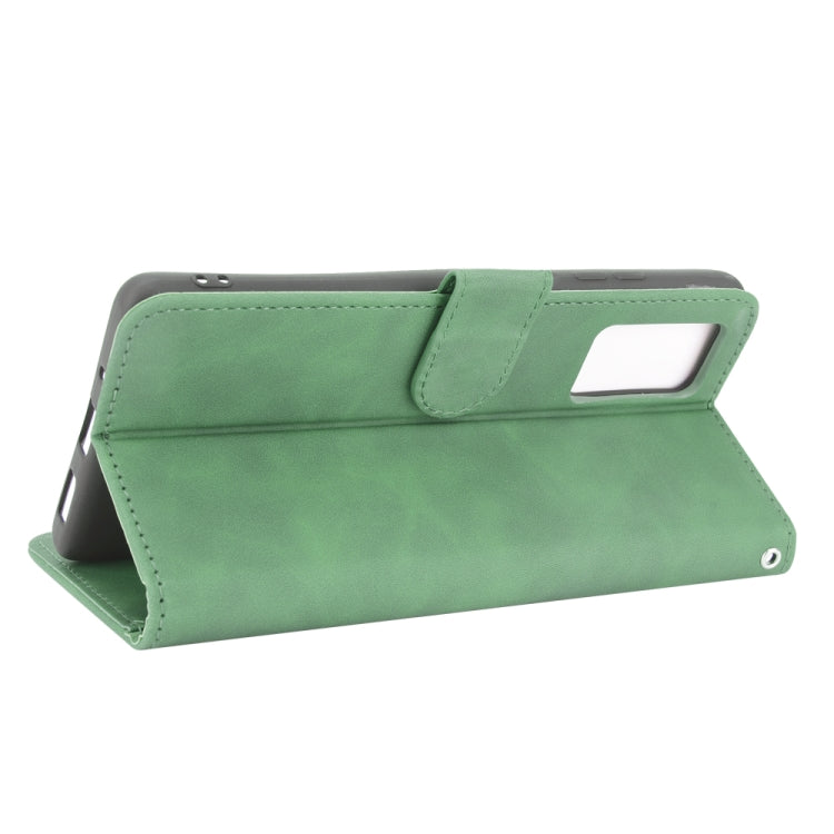 For Blackview A100 Solid Color Skin Feel Magnetic Buckle Horizontal Flip Calf Texture PU Leather Case with Holder & Card Slots & Wallet(Green) - More Brand by buy2fix | Online Shopping UK | buy2fix