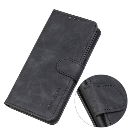 For OnePlus Nord 2 5G KHAZNEH Retro Texture PU + TPU Horizontal Flip Leather Case with Holder & Card Slots & Wallet(Black) - OnePlus Cases by buy2fix | Online Shopping UK | buy2fix