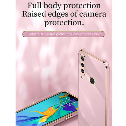 For Huawei P30 Lite XINLI Straight 6D Plating Gold Edge TPU Shockproof Case(Hawthorn Red) - Huawei Cases by XINLI | Online Shopping UK | buy2fix