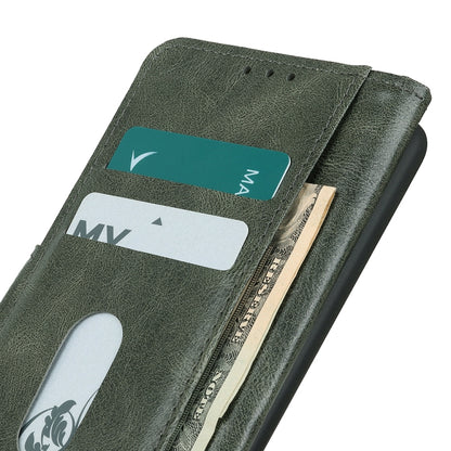 For OPPO A16 Mirren Crazy Horse Texture Horizontal Flip Leather Case with Holder & Card Slots & Wallet(Dark Green) - OPPO Cases by buy2fix | Online Shopping UK | buy2fix