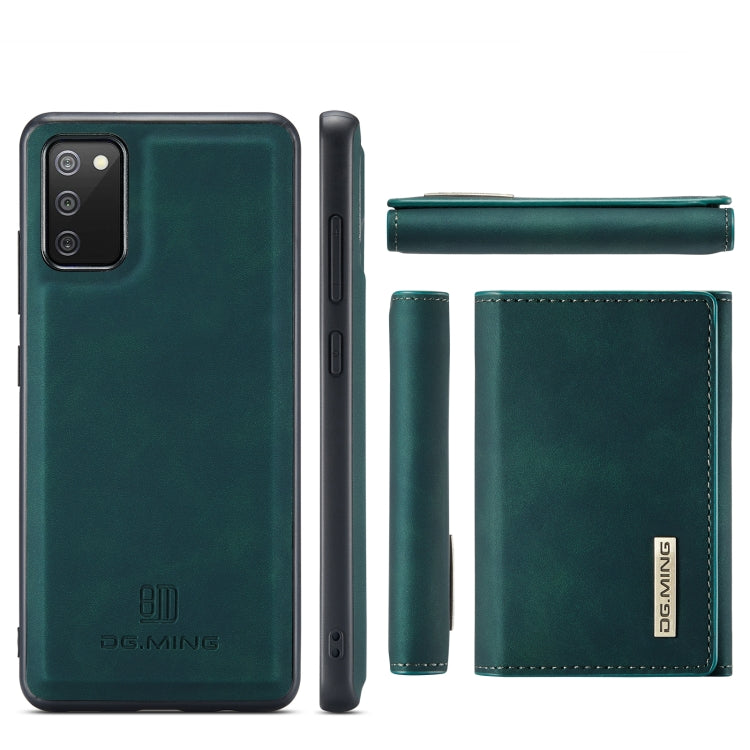 For Samsung Galaxy A02s DG.MING M1 Series 3-Fold Multi Card Wallet  Back Cover Shockproof Case with Holder Function(Green) - Galaxy Phone Cases by DG.MING | Online Shopping UK | buy2fix