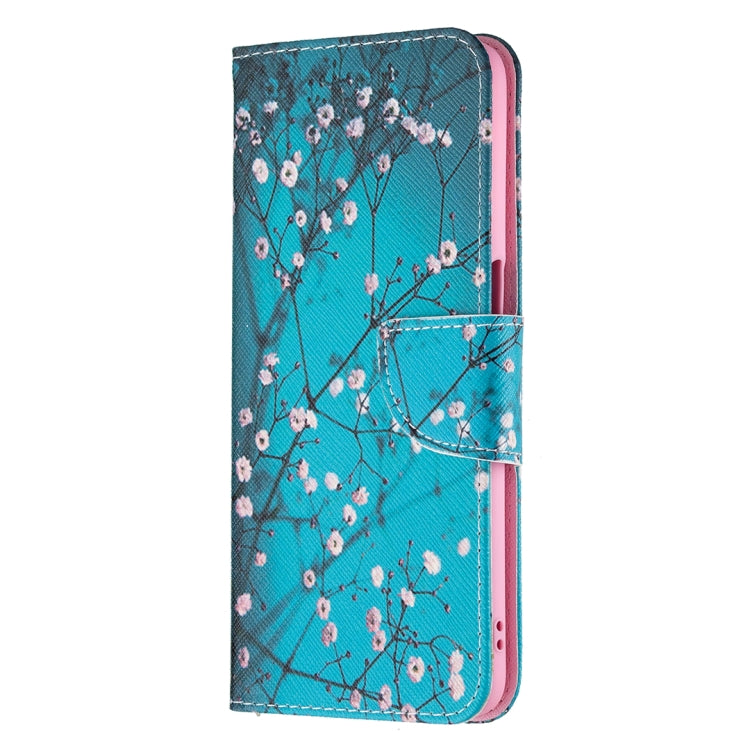 For OPPO A74 / A93 / A54 5G Colored Drawing Pattern Horizontal Flip Leather Case with Holder & Card Slots & Wallet(Plum Blossom) - OPPO Cases by buy2fix | Online Shopping UK | buy2fix