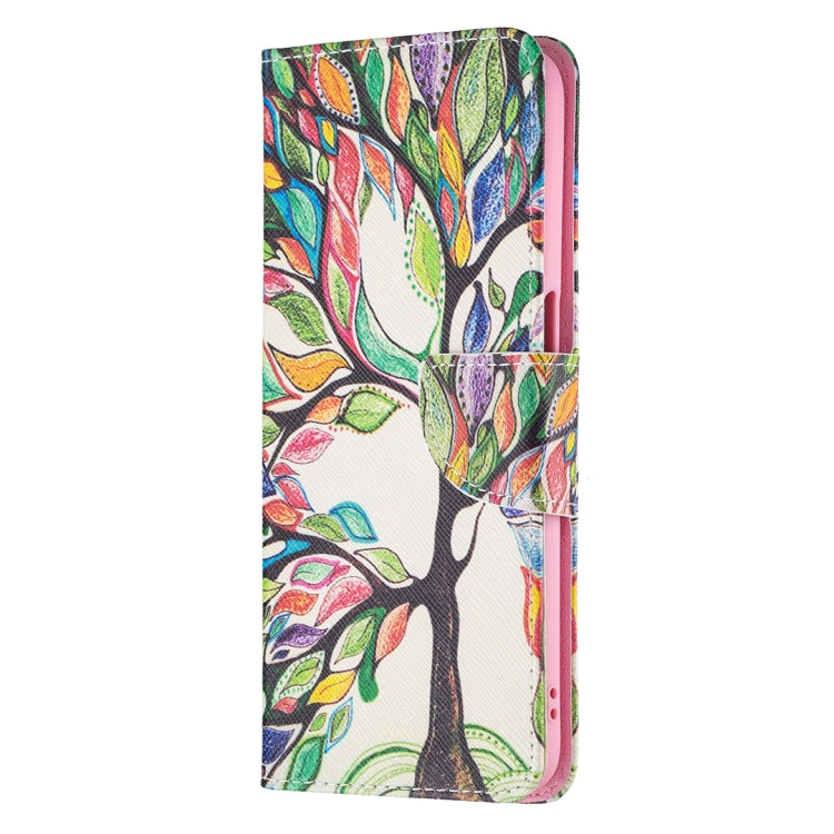 For OPPO Realme 8 5G / Realme V13 Colored Drawing Pattern Horizontal Flip Leather Case with Holder & Card Slots & Wallet(Tree Life) - Realme Cases by buy2fix | Online Shopping UK | buy2fix