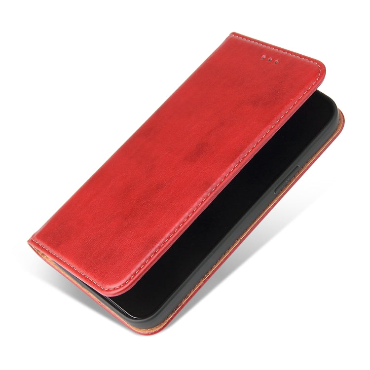 For iPhone 13 mini Fierre Shann PU Leather Texture Horizontal Flip Leather Case with Holder & Card Slots & Wallet (Red) - iPhone 13 mini Cases by FIERRE SHANN | Online Shopping UK | buy2fix