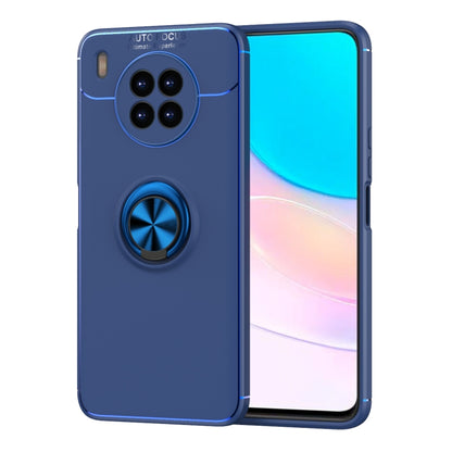 For Huawei nova 8i Metal Ring Holder 360 Degree Rotating TPU Case(Blue) - Huawei Cases by buy2fix | Online Shopping UK | buy2fix