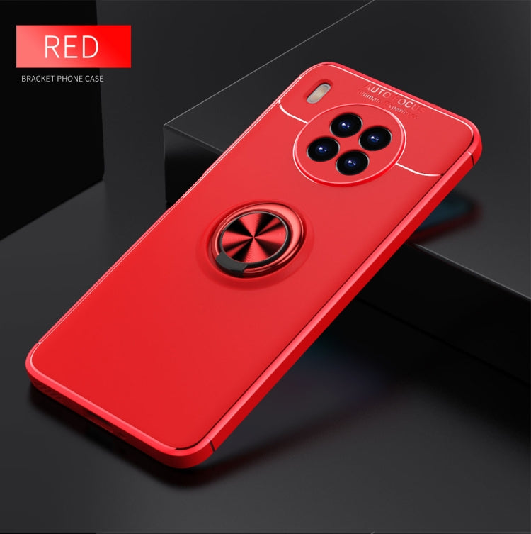 For Huawei nova 8i Metal Ring Holder 360 Degree Rotating TPU Case(Red) - Huawei Cases by buy2fix | Online Shopping UK | buy2fix