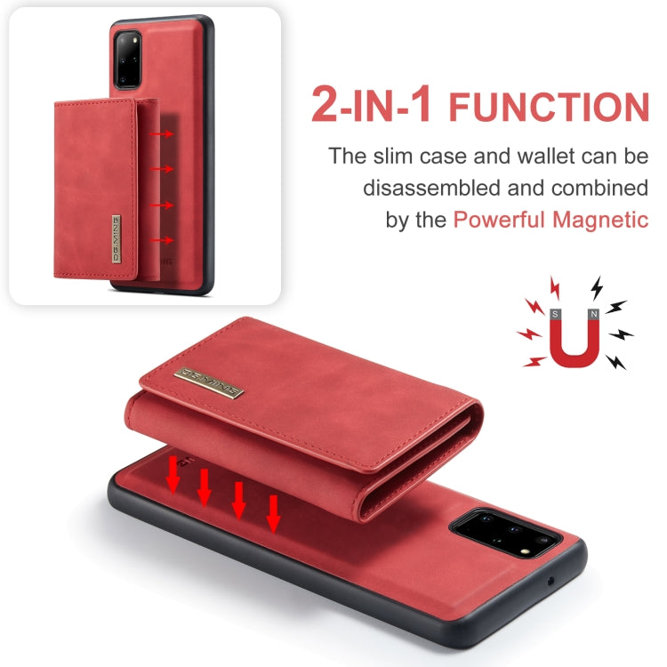 For Samsung Galaxy S20+ DG.MING M1 Series 3-Fold Multi Card Wallet  Back Cover Shockproof Case with Holder Function(Red) - Galaxy Phone Cases by DG.MING | Online Shopping UK | buy2fix