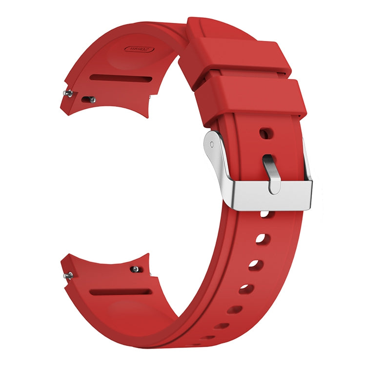 For Samsung Galaxy Watch4 44mm Silicone Watch Band(Red) - Watch Bands by buy2fix | Online Shopping UK | buy2fix