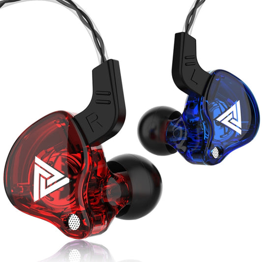 QKZ AK6 3.5mm In-Ear Wired Subwoofer Sports Earphone, Cable Length: About 1.2m(Blue and Red) - In Ear Wired Earphone by QKZ | Online Shopping UK | buy2fix