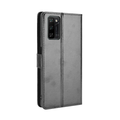 For Blackview A100 Crazy Horse Texture Horizontal Flip Leather Case with Holder & Card Slots & Lanyard(Black) - More Brand by buy2fix | Online Shopping UK | buy2fix