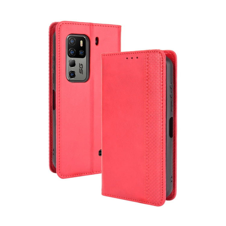 For Ulefone Armor 11 5G / Armor 11T 5G Magnetic Buckle Retro Crazy Horse Texture Horizontal Flip Leather Case with Holder & Card Slots & Photo Frame(Red) - More Brand by buy2fix | Online Shopping UK | buy2fix