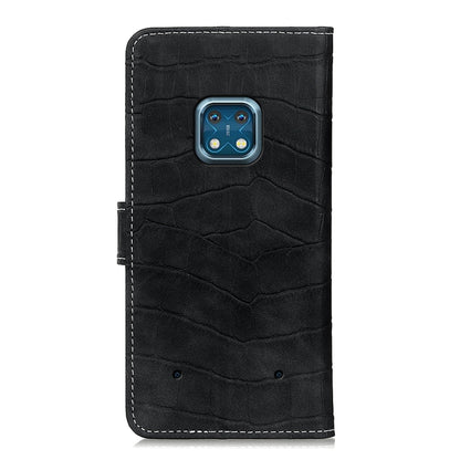 For Nokia XR20 5G Magnetic Crocodile Texture Horizontal Flip Leather Case with Holder & Card Slots & Wallet(Black) - Nokia Cases by buy2fix | Online Shopping UK | buy2fix