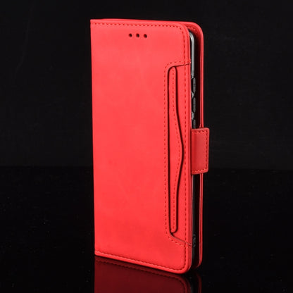 For Samsung Galaxy Z Fold3 5G Skin Feel Calf Pattern Horizontal Flip Leather Case with Holder & Card Slots & Photo Frame(Red) - Galaxy Phone Cases by GKK | Online Shopping UK | buy2fix