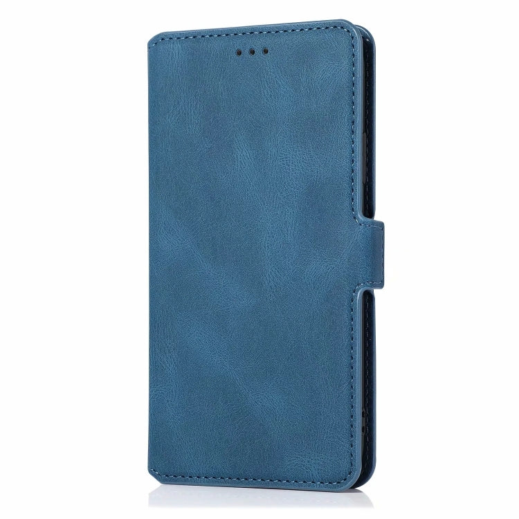 For iPhone 13 Pro Retro Magnetic Closing Clasp Horizontal Flip Leather Case with Holder & Card Slots & Photo Frame & Wallet (Navy Blue) - iPhone 13 Pro Cases by buy2fix | Online Shopping UK | buy2fix