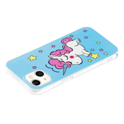 For iPhone 13 Luminous TPU Soft Protective Case(Star Unicorn) - iPhone 13 Cases by buy2fix | Online Shopping UK | buy2fix