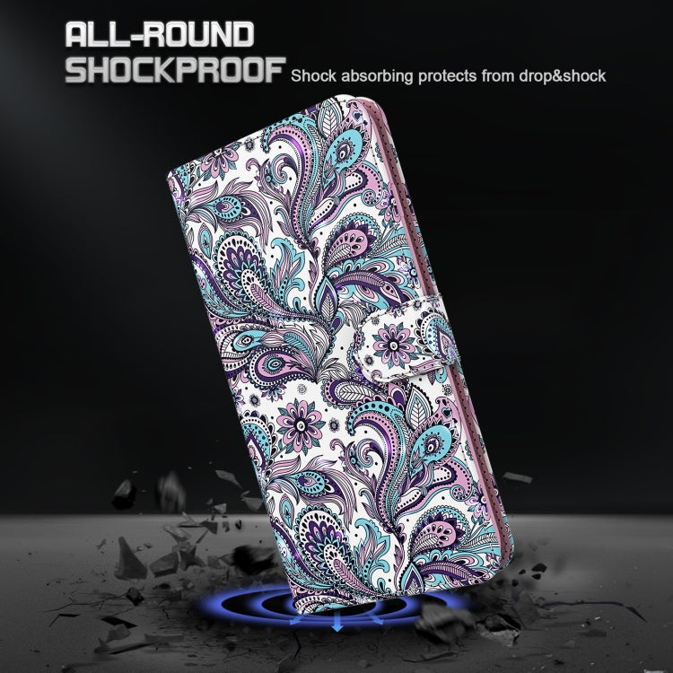 For iPhone 13 mini 3D Painting Pattern Horizontal Flip TPU + PU Leather Case with Holder & Card Slots & Wallet (Swirl Pattern) - iPhone 13 mini Cases by buy2fix | Online Shopping UK | buy2fix