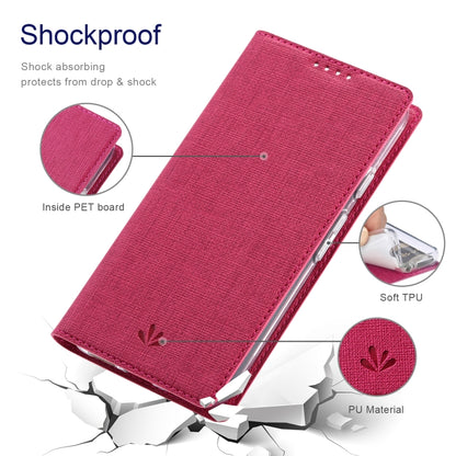 For Google Pixel 6 ViLi DMX Series Shockproof TPU + PU Leather Magnetic Attraction Horizontal Flip Case with Card Slot & Holder(Rose Red) - Google Cases by ViLi | Online Shopping UK | buy2fix