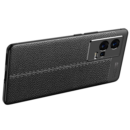 For vivo iQOO 8 Pro Litchi Texture TPU Shockproof Case(Black) - vivo Cases by buy2fix | Online Shopping UK | buy2fix