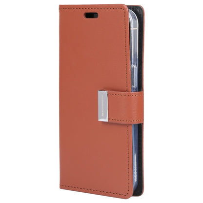 For iPhone 13 mini GOOSPERY RICH DIARY Crazy Horse Texture Horizontal Flip Leather Case with Holder & Card Slots & Wallet (Brown) - iPhone 13 mini Cases by GOOSPERY | Online Shopping UK | buy2fix