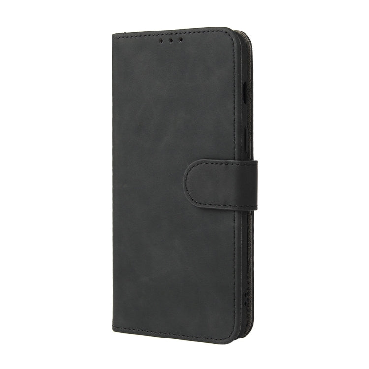 For OnePlus Nord 2 5G Solid Color Skin Feel Magnetic Buckle Horizontal Flip Calf Texture PU Leather Case with Holder & Card Slots & Wallet(Black) - OnePlus Cases by buy2fix | Online Shopping UK | buy2fix