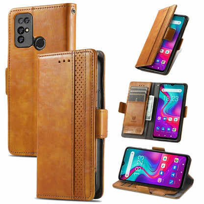 For Doogee X96 Pro CaseNeo Business Splicing Dual Magnetic Buckle Horizontal Flip PU Leather Case with Holder & Card Slots & Wallet(Khaki) - More Brand by buy2fix | Online Shopping UK | buy2fix