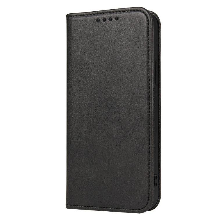 For iPhone 13 Pro Max Calf Texture Magnetic Horizontal Flip Leather Case with Holder & Card Slots & Wallet (Black) - iPhone 13 Pro Max Cases by buy2fix | Online Shopping UK | buy2fix