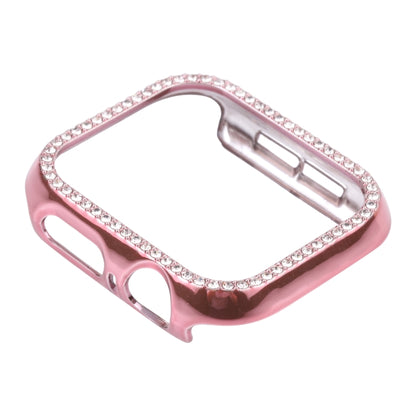 Metal Diamond Protective Watch Case For Apple Watch Series 6 & SE & 5 & 4 44mm(Pink) - Watch Cases by buy2fix | Online Shopping UK | buy2fix