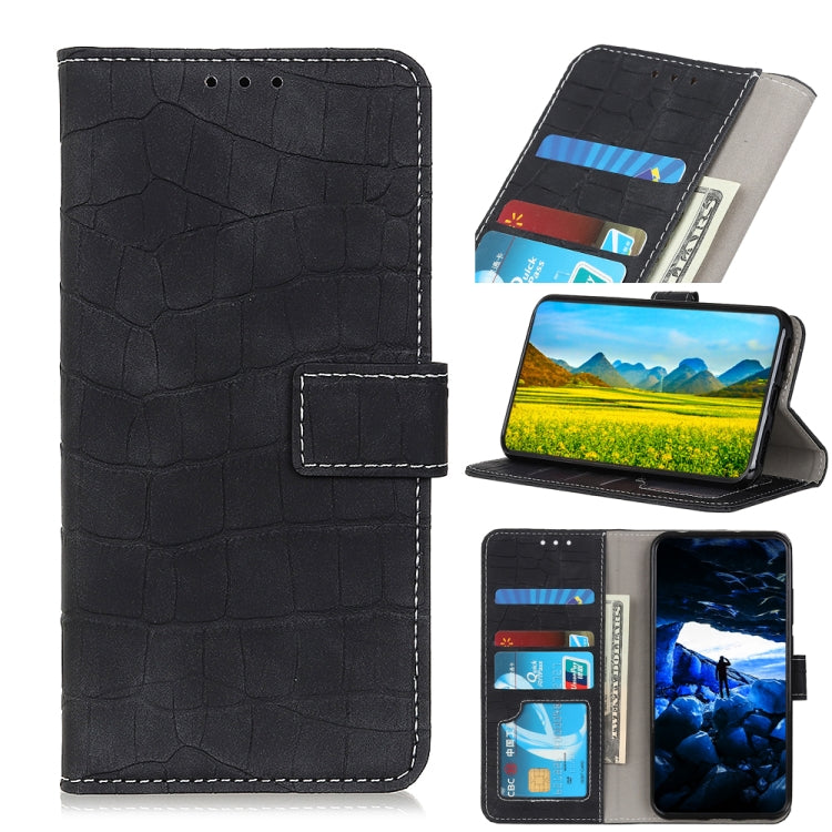 For Galaxy A51 Crocodile Texture Horizontal Flip Leather Case with Holder & Card Slots & Wallet(Black) - Huawei Cases by buy2fix | Online Shopping UK | buy2fix